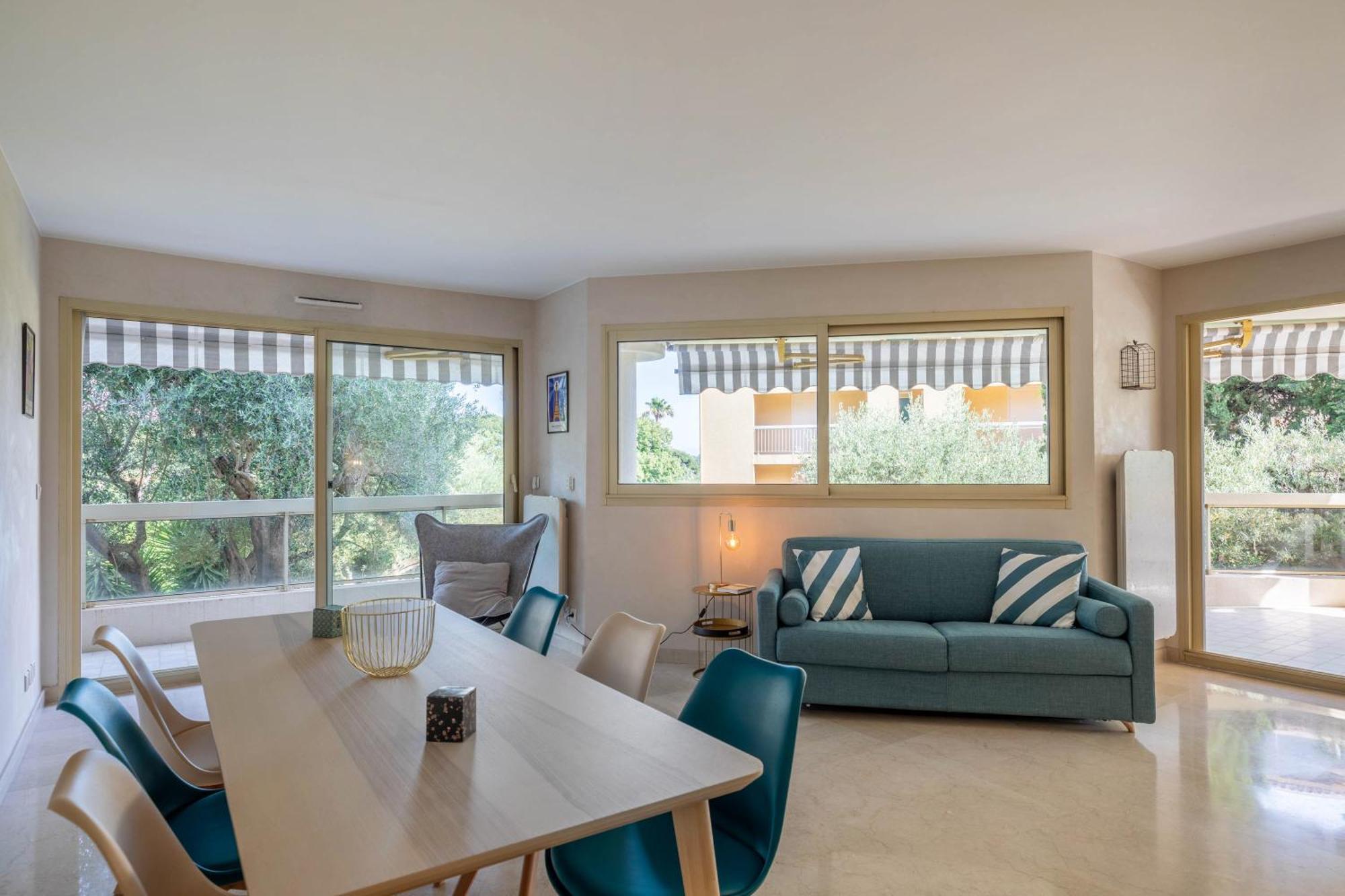 Tanit Piscine, 6 Couchages, Parking Apartment Antibes Bagian luar foto